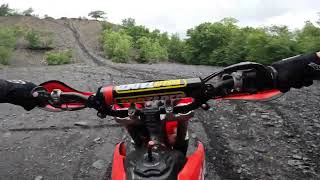 Famous Reading Out Doors Locust gap Parking Lot hill climb Crf250f [upl. by Hepsiba]