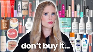 I Tested 34 New Drugstore Beauty Launches Dont Buy Them  application footage of ALL 34 [upl. by Reffinej]