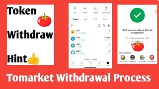 To market token ko Witget wallet se Kaise Withdraw karen ll Tomarket Token Withdrawal Process [upl. by Flavia]