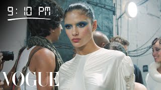 How Moroccan Model Rania Benchegra Gets Runway Ready  Diary of a Model  Vogue [upl. by Auria848]