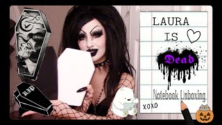 Laura Is Dead Coffin Stationary Unboxing  Mamie Hades [upl. by Cryan]