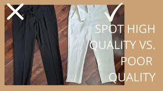 How to Identify High Quality vs Poor Quality Clothing  Slow Fashion [upl. by Keele]