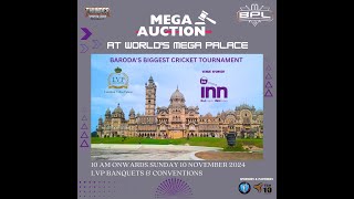 MEGA Auction  Baroda Premier League [upl. by Arvad]