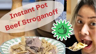 Beef Stroganoff Instant Pot Recipe [upl. by Nolrah]