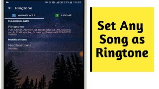 How to set any song as ringtone Android [upl. by Sparks]