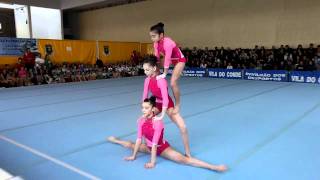 Gymnastics  Acrobatic Portuguese district championship  WG Juvenile ACM [upl. by Nnasor]