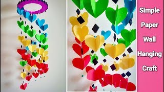 Attractive Wall Hanging Craft at Home  DIY  Paper Craft Ideas [upl. by Eibreh618]