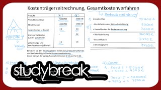 Kostenträgerzeitrechnung Gesamtkostenverfahren Betriebsgewinn  Kosten und Leistungsrechnung [upl. by Assir]