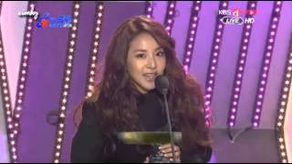 130213 Teddy Composer Award received by 2NE1 Dara [upl. by Quintana]