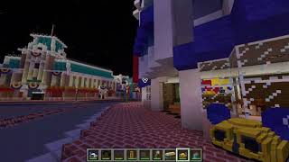 Minecraft Disneyland Update 42318 Pixar Fest items and Decorations Corndog Cart New Shops [upl. by Chem]