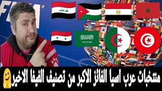 المغرب الاول عربيا وافريقيا وقفزه قويه للمنتخب الاردني وقطر والعراق وتراجع مصر وتونس والجزائر [upl. by Berstine]