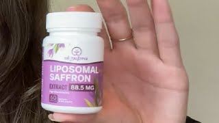 Liposomal Saffron Supplements 88 5 mg Maximum Absorption 100 Pure Saffron Extract Capsules Review [upl. by Naam600]