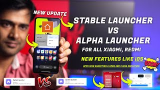 New MIUI 13 Stable Launcher Update Review  Stable MIUI System Launcher VS Alpha System Launcher [upl. by Nawak353]