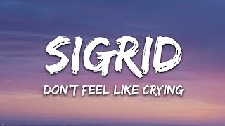 Sigrid  Don’t Feel Like Crying Lyrics [upl. by Kavanagh]