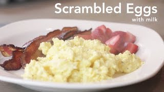 How to Cook Scrambled Eggs with milk [upl. by Lavine]