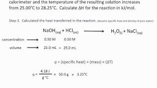 Using Calorimetry to Calculate Enthalpies of Reaction  Chemistry Tutorial [upl. by Nwahsan703]