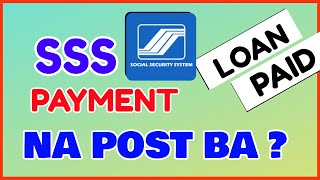 SSS Loan Posted How to Check SSS Payment Posted Credited Online [upl. by Tteve]