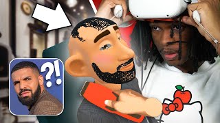 I Became A Celebrity Barber In A VR Barbershop Simulator What Could Go Wrong [upl. by Samau]