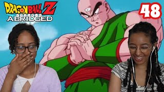 Tien vs Cell  DragonBall Z Abridged Episode 48  Reaction we never watched DBZ [upl. by Buttaro]