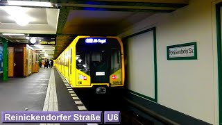 Reinickendorfer Straße  Line U6  Berlin UBahn  BVG H  F84 [upl. by Maziar]