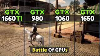 GTX 1650 vs GTX 1060 vs GTX 980 vs GTX 1660 Ti  The Battle Of Nvidia 9 10 amp 16 Series GPUs [upl. by Pepito]