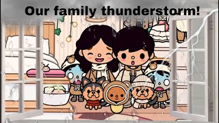 the Toca family’s thunderstorm With voice🎙️🎤 [upl. by Donelu]