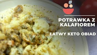 POTRAWKA🍝 Z KALAFIOREM 🥦 łatwy KETO obiad [upl. by Lleryd]