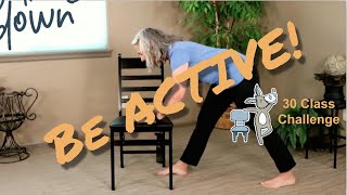 Chair Yoga  Active Class Challenge 13  45 Minutes Some Seated More Standing [upl. by Schober]