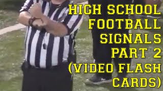 High School Football Penalty Signals  Video Flash Cards 2 [upl. by Heiner]