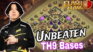 New Th9 war base  Unbeatable base with copy link Clash of clans 2024 [upl. by Ecnesse]