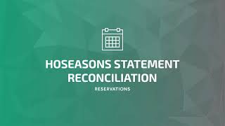 EliteParks Hoseasons Statement Reconciliation [upl. by Syramad]