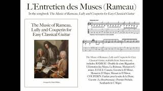 Rameaus quotL’Entretien des Musesquot easy classical guitar [upl. by Cerell]