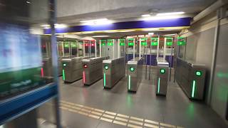 Sweden Stockholm Danderyds Sjukhus subway station 6X elevator 1X escalator [upl. by Averat]