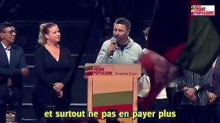 Olivier Besancenot  Prise de parole après le 1er tour des législatives 2024 [upl. by Narbig689]