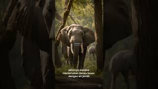 GAJAH BIJAKSANA shortvideo hafatv hafaedu ceritapendek shorts gajah dongenghewan [upl. by Carma]