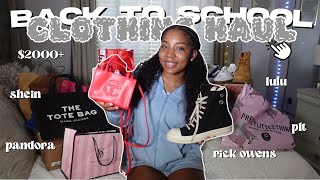 2000 BACK TO SCHOOL CLOTHING HAUL rickslulu skims shein PLT fashion nova and more [upl. by Winthorpe]