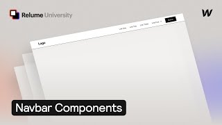 Webflow Navbar Tutorial  Relume Library [upl. by Maritsa]