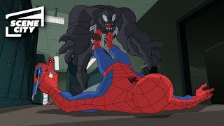 Venom Tries to Take SpiderMans Powers  The Spectacular SpiderMan 2008 [upl. by Heurlin]