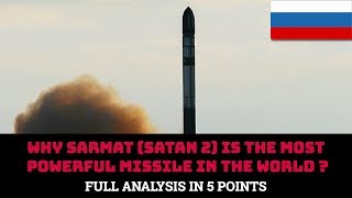 WHY SARMAT SATAN 2 IS THE MOST POWERFUL MISSILE IN THE WORLD [upl. by Yeltrab]