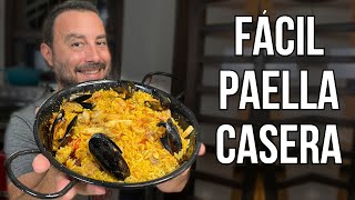 ¡¿Cómo hacer una Paella Casera  Receta Fácil y Rápida [upl. by Jamey]