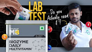 MUSCLEBLAZE BIOZYME DAILY MULTIVITAMIN LAB TEST REPORT  review fitness health [upl. by Feilak]