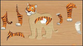 Tiger Jigsaw videos for kids  Noor Youtube Academy  eLearning educationalvideo shortvideo Viral [upl. by Retep]