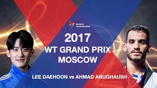 2017 Moscow WT GP M 68kg Semi final Dae Hoon LEE KOR VS A ABUGHAUSH JOR [upl. by Llereg]