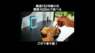 酷道152号線の先の標高1620mで食べるズボラ車中飯！shorts nvan 車中泊 オール電化 carcamping vanlife 秘境 土砂災害 土砂崩れ [upl. by Eyaj]