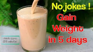 HOW TO GAIN WEIGHT FAST FOR SKINNY GIRLS and GUYS  gain weight in just 5 days  healthy weight gain [upl. by Annavas]