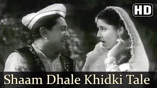 Shaam Dhale Khidki Tale  Albela Songs  Bhagwan Dada  Geeta Bali  Lata Mangeshkar  Filmigaane [upl. by Ecinad]