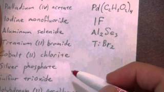 Writing Formulas from Names 2 of 2 [upl. by Brandenburg763]