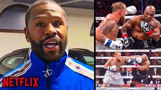 quotIT WAS SCRIPTEDquot Floyd Mayweather FIRST WORDS On Jake Paul VS Mike Tyson Fight [upl. by Anaytat]