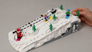 Working LEGO Ski Hill  Demonstration [upl. by Bernard630]