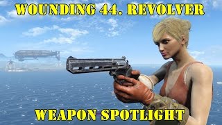 Fallout 4 Weapon Spotlights Wounding 44 Revolver [upl. by Yrreg892]